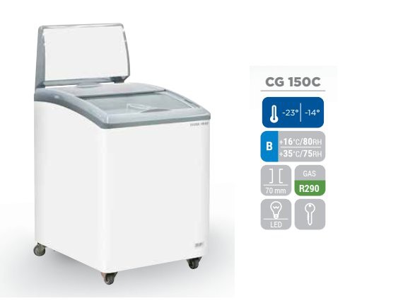 Frigorifero avancassa CG 150C per gelati  - 14/-23°C.